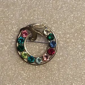 Lovely & antique Van Dell sterling silver brooch